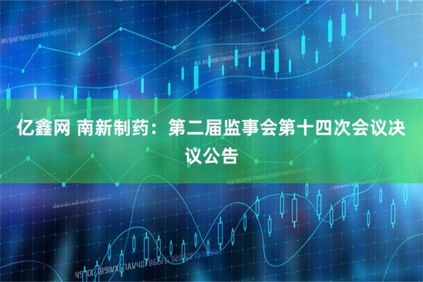亿鑫网 南新制药：第二届监事会第十四次会议决议公告
