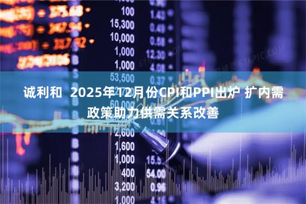 诚利和  2025年12月份CPI和PPI出炉 扩内需政策助力供需关系改善